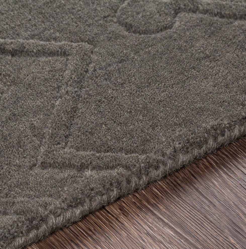 Surya Taraash TRH-2302 2'6"x8' Rug, Charcoal