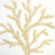 Pillow Decor - Sea Coral in White and Champagne 17 x 17 Throw Pillow