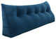WOWMAX Bed Wedge Pillow Back Support Cushion Dorm Hostel Bed Headboard Pillow, 59x20x8