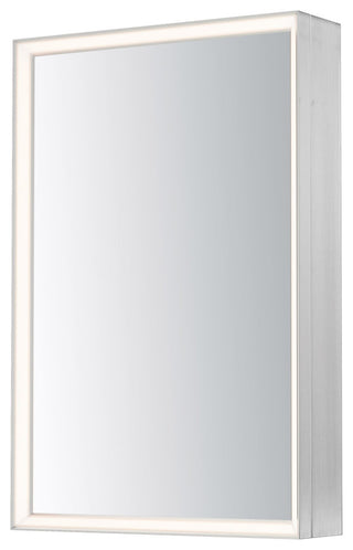 ET2 E42065 Bevel 24"W x 36"H Rectangular Flat Framed Accent - Satin Nickel