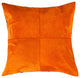 HomeRoots 18" x 18" x 5" Orange Quattro Pillow