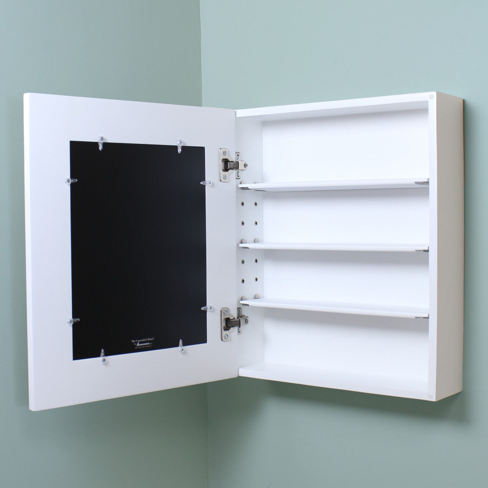 Wall-Mount Picture Perfect Medicine Cabinet, Shaker White