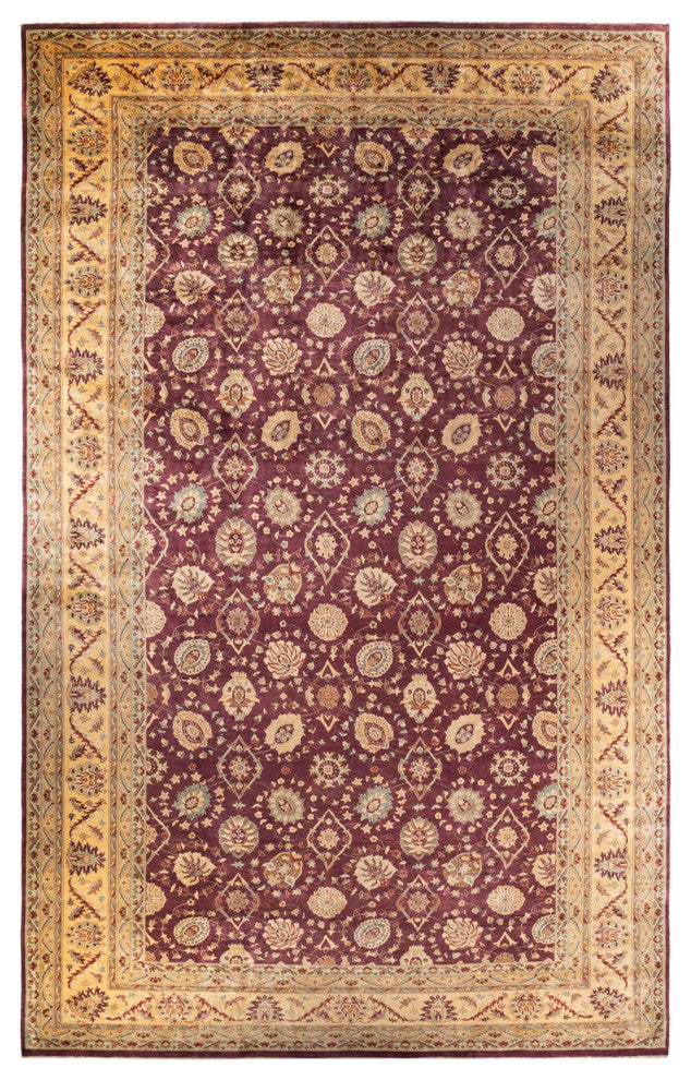 Eclectic, One-of-a-Kind Hand-Knotted Area Rug Red, 11' 8" x 18' 2"