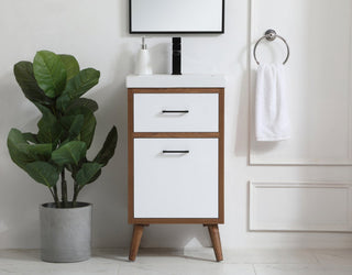 Beatrice 18" Bathroom Vanity, Matte White