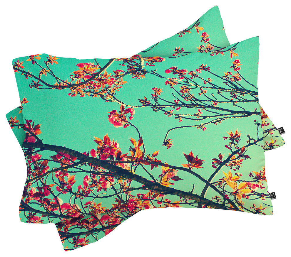 Deny Designs Shannon Clark Summer Bloom Pillow Shams, King