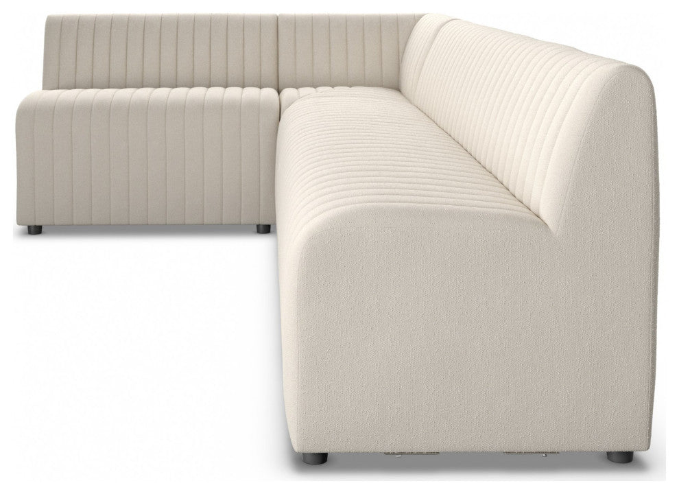 Augustine Dining Banquette L Shape 110" Capri Oatmeal