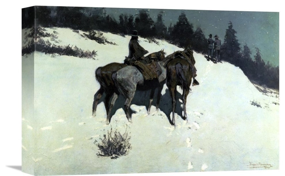 "A Reconnaissance" Stretched Canvas Giclee by Frederic Remington, 16"x11"
