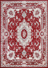 Red Floral Medallion Transitional Turkish Rug Oriental Carpet 10x13