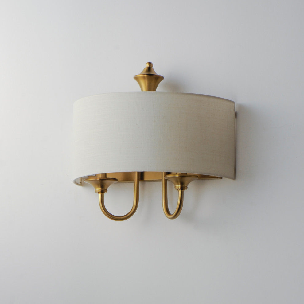 Maxim 10012OM Bongo 14" Tall Wall Sconce - Natural Aged Brass