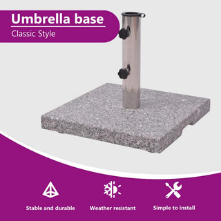 Vidaxl Granite Parasol Base Umbrella Holder 44 Lb