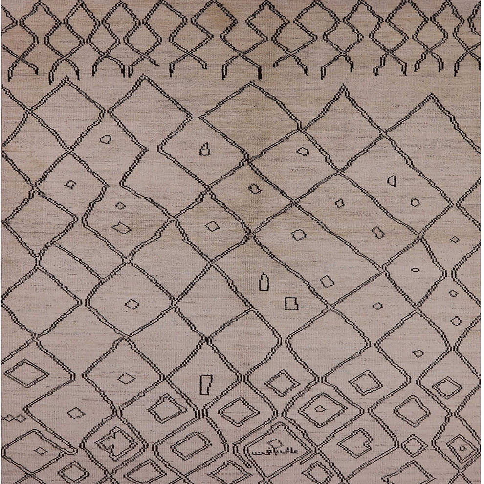 Ahgly Company Indoor Square Mid-Century Modern Area Rugs, 5' Square