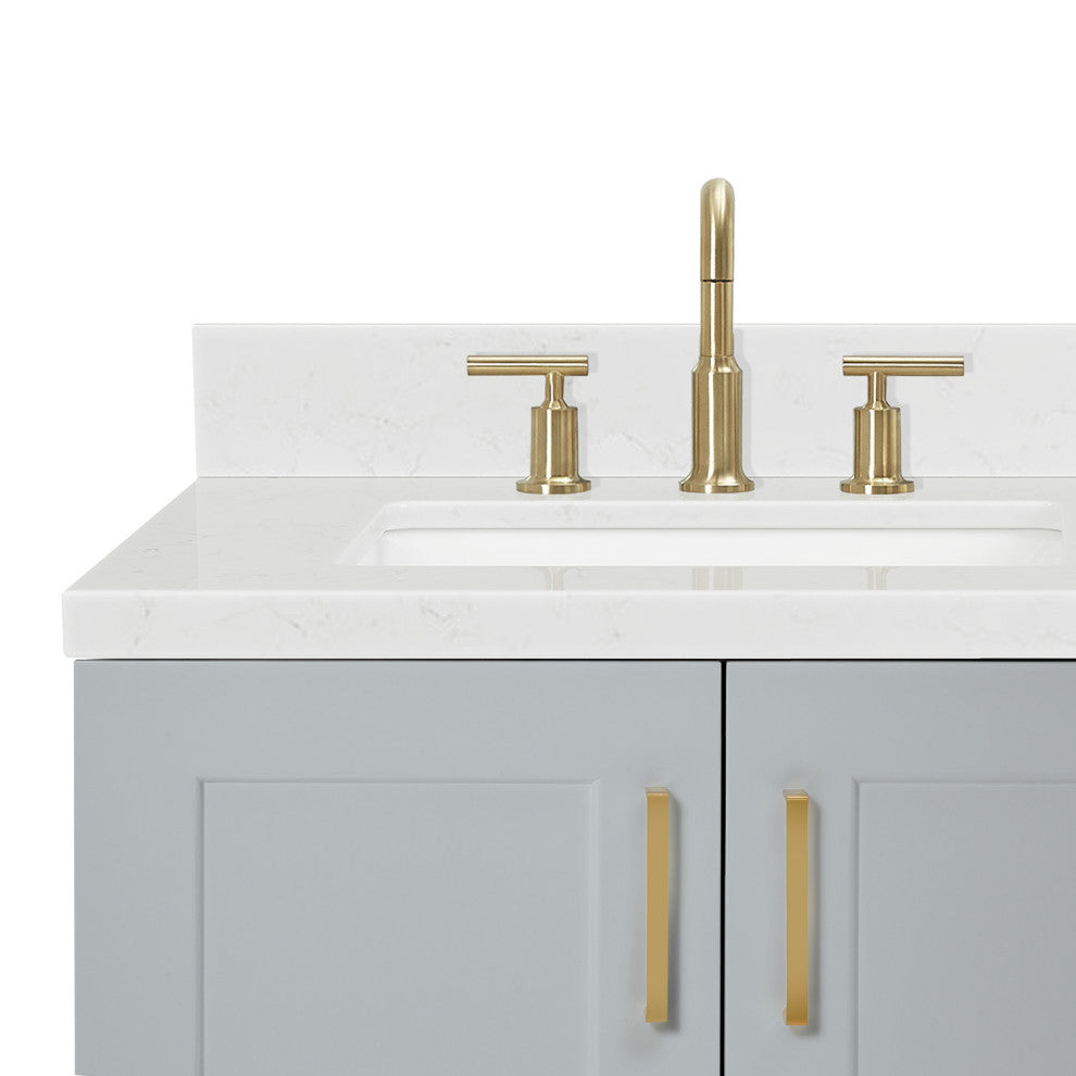 Ariel Taylor 42" Left Offset Single Rectangular Sink Bathroom Vanity
