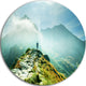 Mountains Landscape, Photography Round Wall Art, 23"