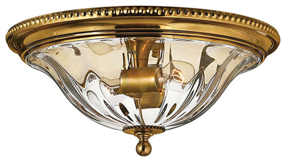 Hinkley Cambridge Medium Flush Mount, Burnished Brass