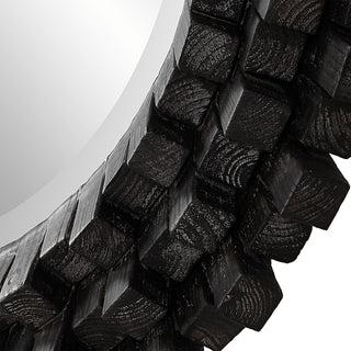 Uttermost 09920 Circle Of Piers 42-1/8" Diameter Circular Beveled - Black