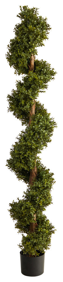 6' Boxwood Spiral Topiary Artificial Tree