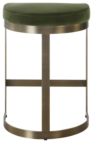 Uttermost Ivanna Brass Moss Counter Stool