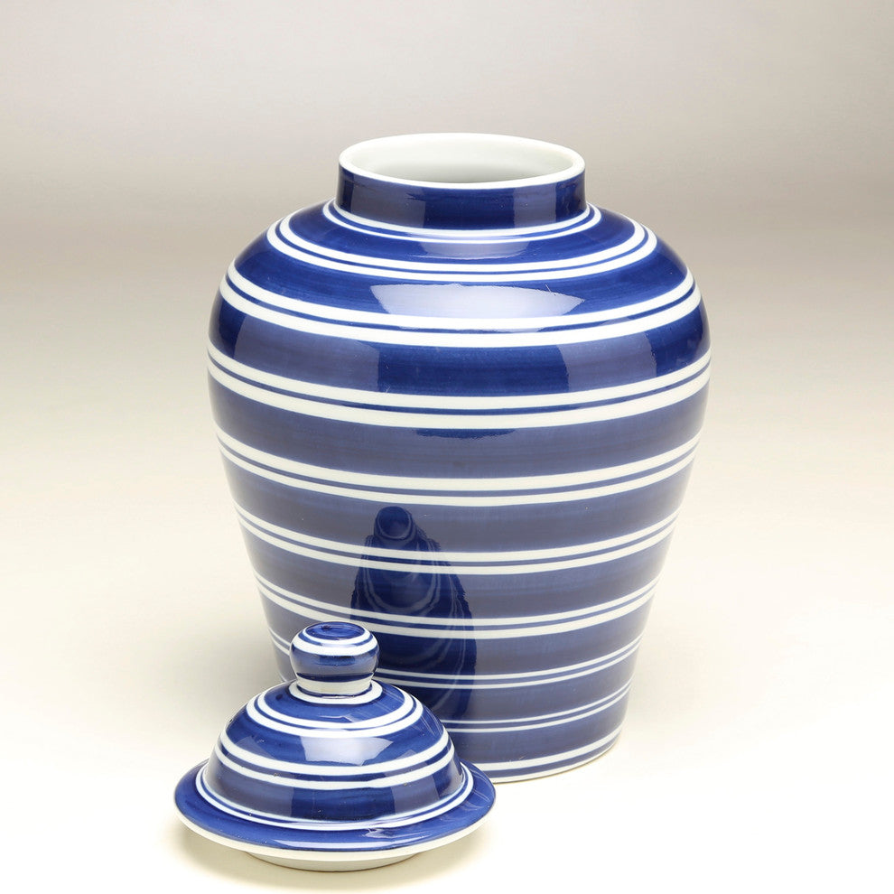 AA Importing 59958 Blue & White Ginger Jar
