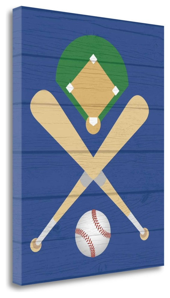 "Baseball Ball" By Tamara Robinson, Giclee Print on Gallery Wrap Canvas