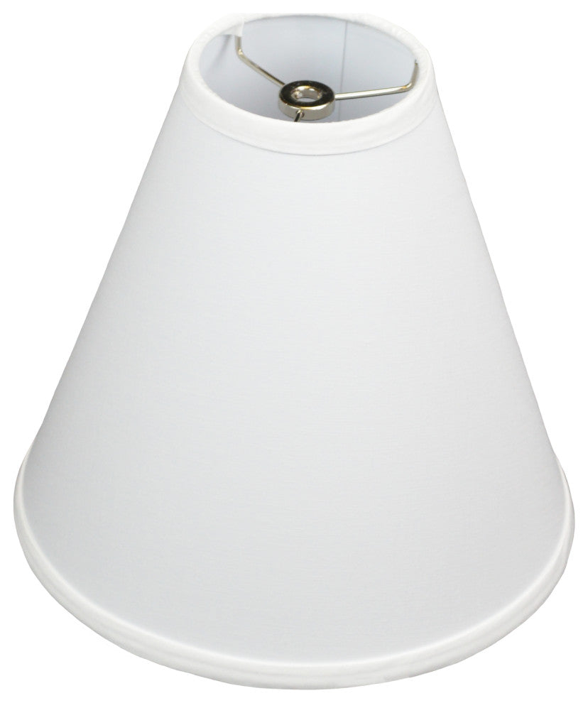 Fenchel Shades 4"x10"x10" Spider Attachment Empire Lamp Shade, Linen White