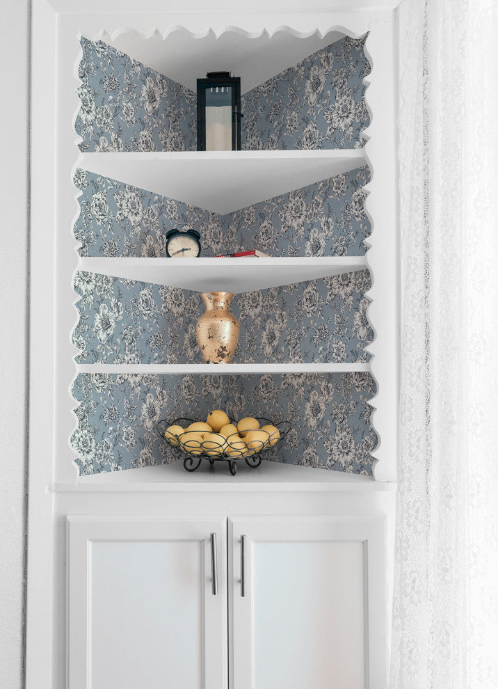 Blue Winifred Peel & Stick Wallpaper
