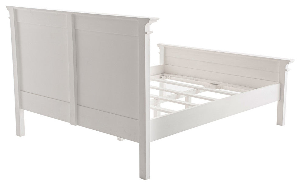 Classic White Panel Queen Size Bed