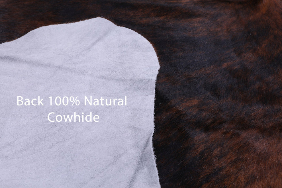 Organic Natural Hair-On Cowhide Area Rug 5' 10" X 6' 6" C1968