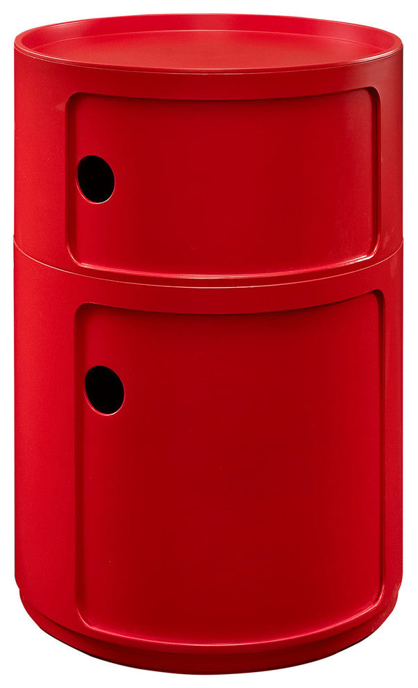 Modern Contemporary Living Room Storage Module Side Table Red