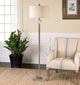 Elegant Slim Brass Crystal Floor Lamp