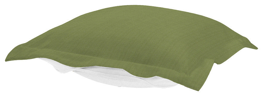 Seascape Puff Ottoman Cover, Moss Green