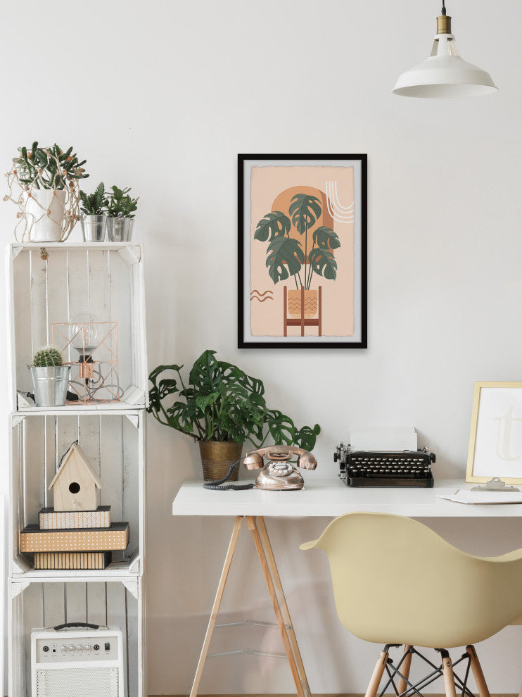"Plant Connection" Framed Painting Print, 24x36