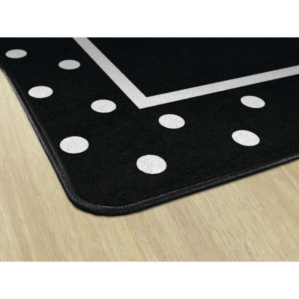 Flagship Carpets CA2009-28SG Simply Stylish Tropical B/W Polka Dot Border