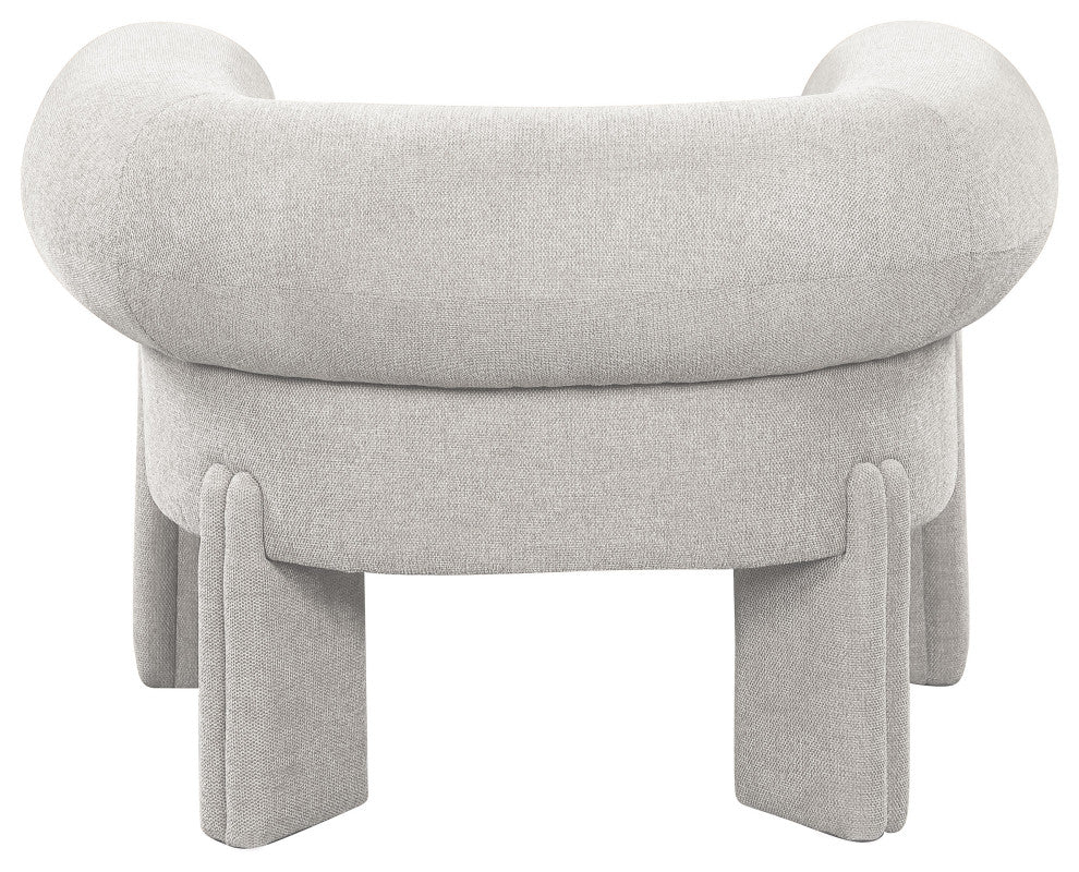 Stefano Upholstered Accent Chair, Beige
