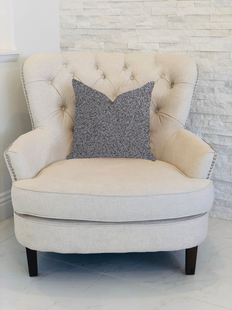 Gray Dove Luxury Throw Pillow in Gray Tones, 20"x20"