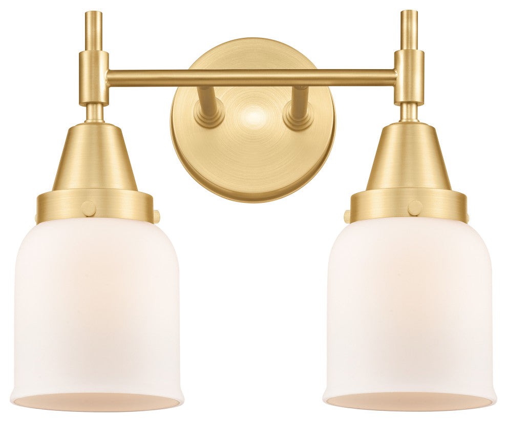 Innovations 447-2W-SG-G51 2-Light Bath Vanity Light, Satin Gold