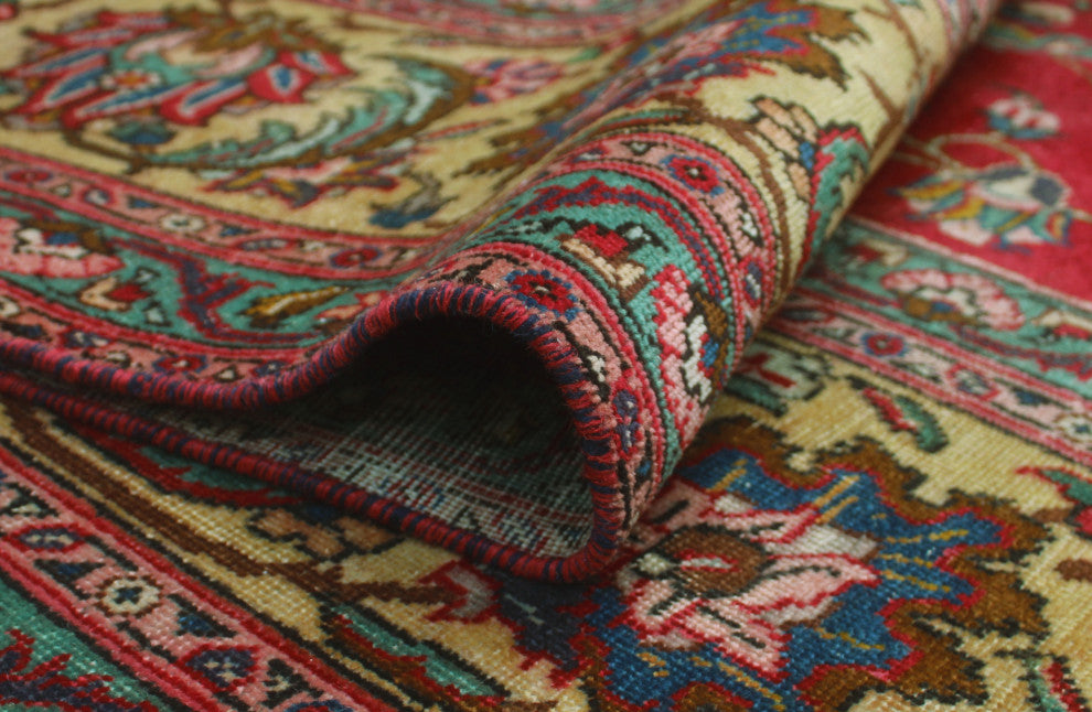 Fine Vintage Distressed Jorman Red Rug