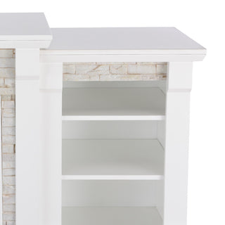 Silas Electric Fireplace With Bookcases