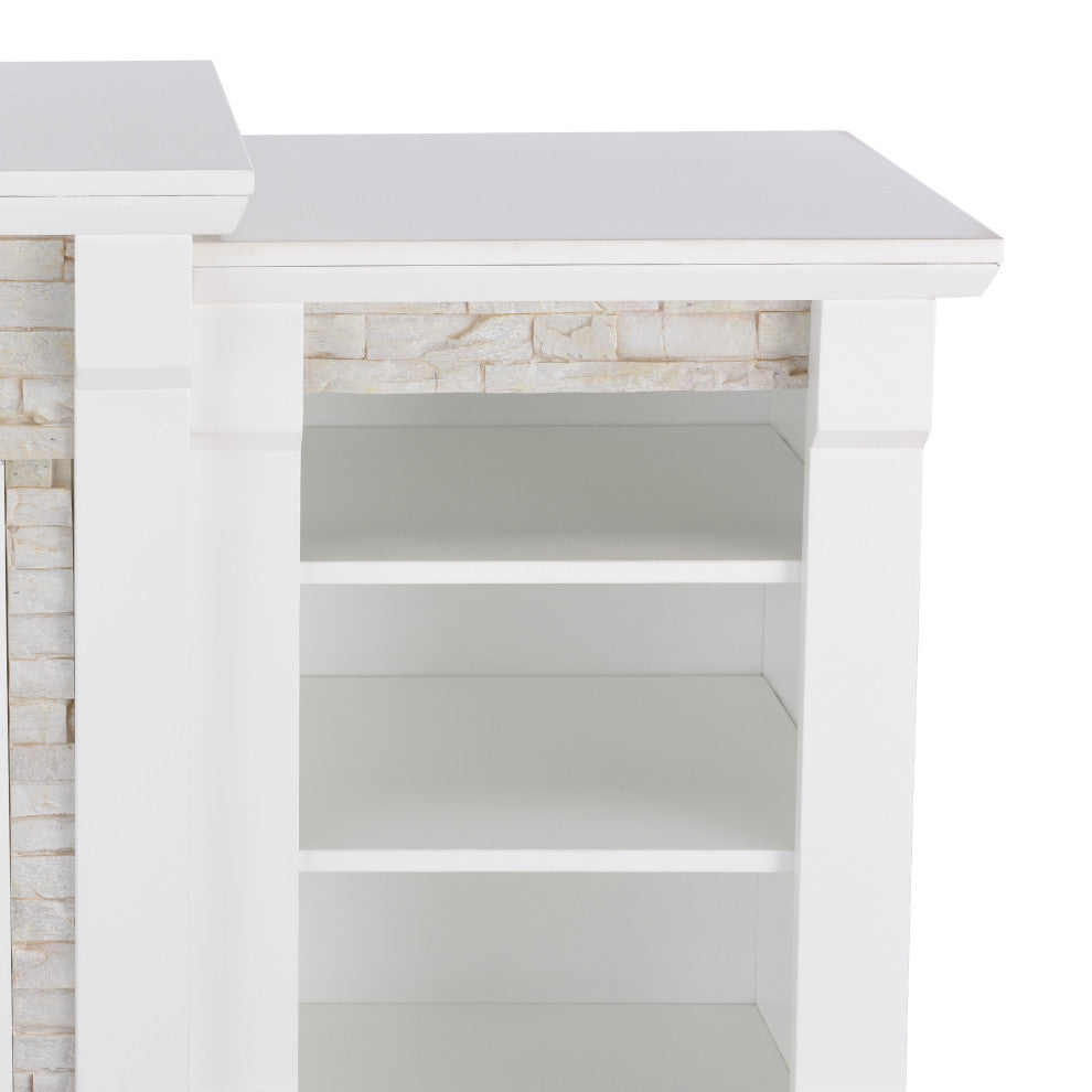 Silas Electric Fireplace With Bookcases