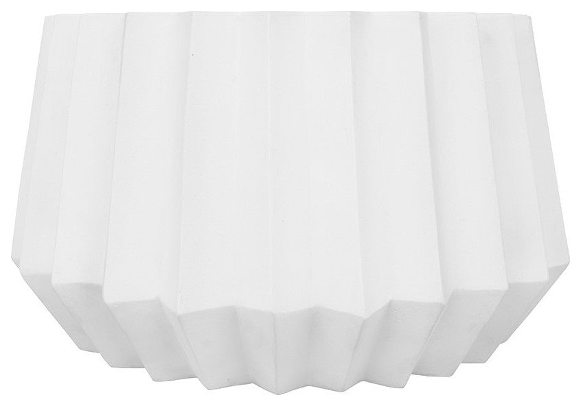 Modern White Concrete Abstract Coffee Table