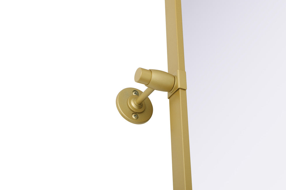 Home Living 24x32 Pivot Mirror, Brass