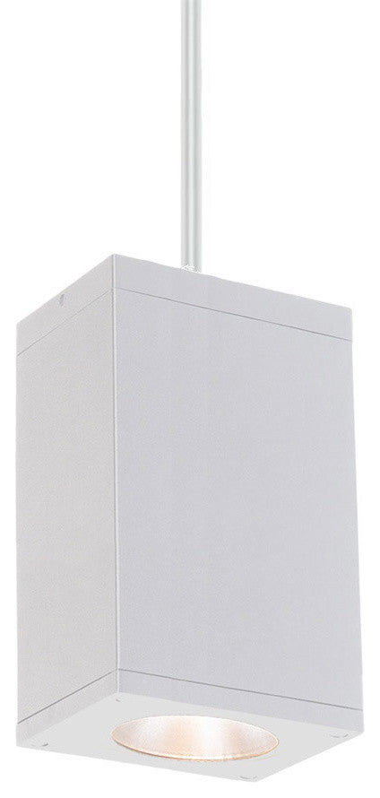 Cube Architectural 6" LED Pendant 30 Deg Beam 4000K, White