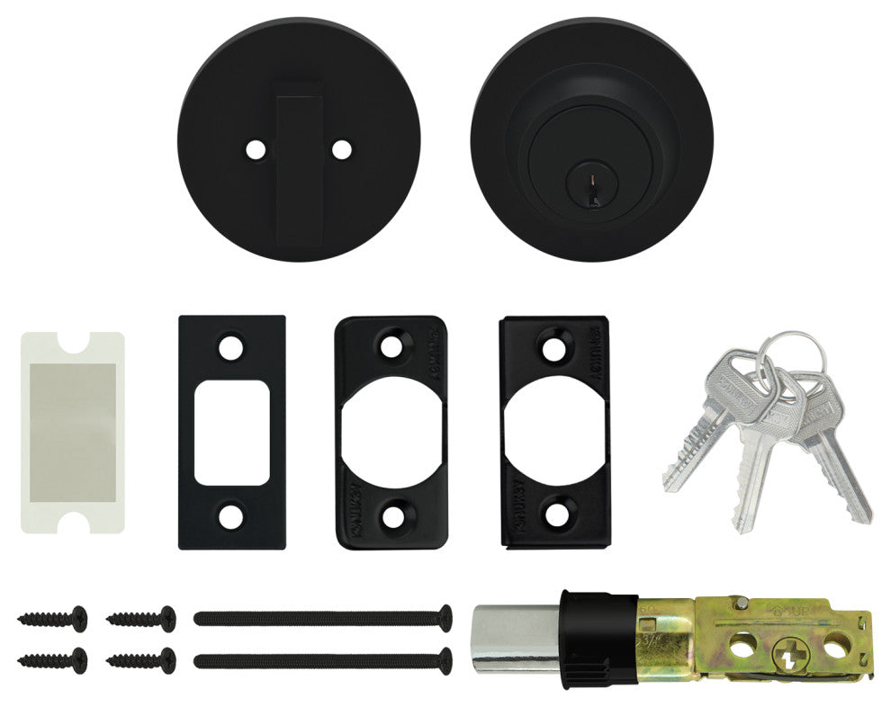 Nuk3y Thor Deadbolt, Matte Black, Single Cylinder