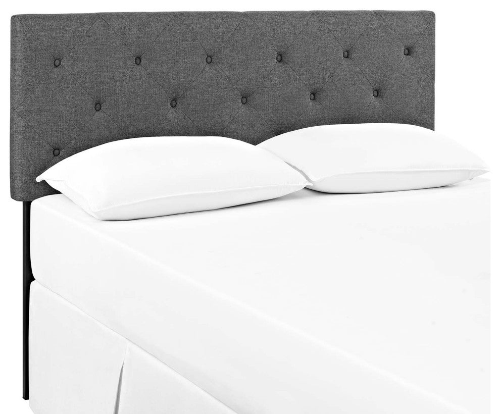Terisa King Fabric Headboard, Gray