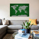 "Football Soccer Balls World Map" by Michael Tompsett, Canvas Print, 26x18"