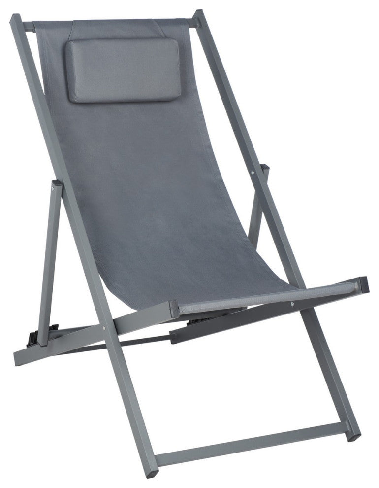 Safavieh Outdoor Camlin Set of 2 Sling Chairs Grey
