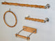 Bamboo Bathroom Towel Bar Set 4 piece