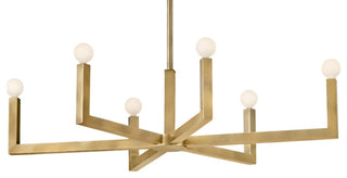 Hinkley Lighting 45048 Ezra 6 Light 36"W Chandelier - Black Oxide