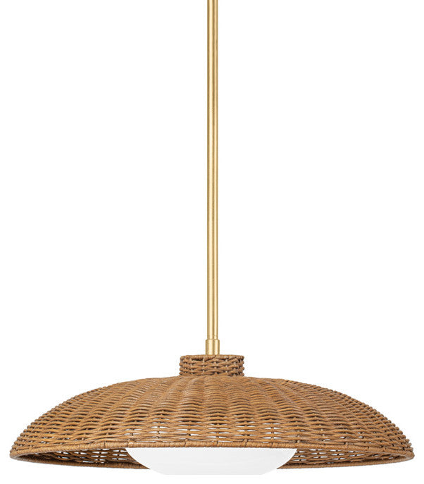 Delano 1-Light Ex-Large Pendant Vintage Gold Leaf