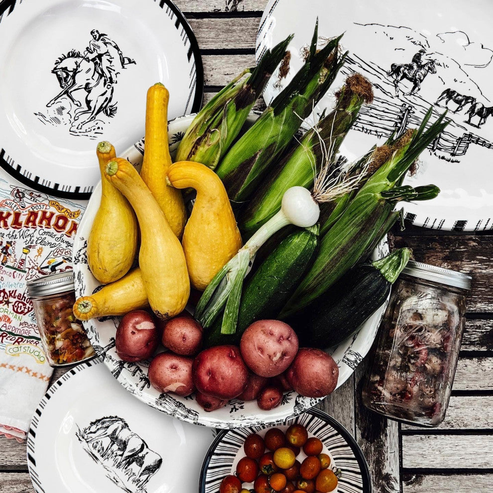 Ranch Life Melamine Salad Plate, 4 Piece