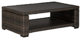Grasson Lane Brown Rectangular Cocktail Table